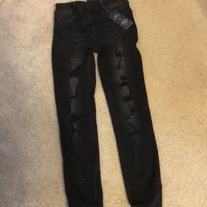 High rise American eagle ripped jeggings